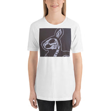 Load image into Gallery viewer, bunny skeleton print cammy herbert Short-Sleeve Unisex T-Shirt