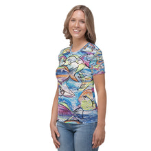 Load image into Gallery viewer, Women&#39;s T-shirt tropical fish