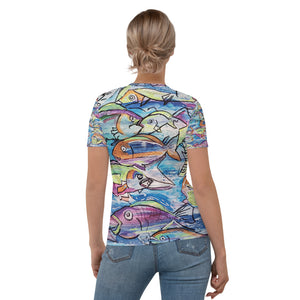 Women's T-shirt tropical fish