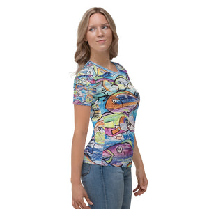 Women's T-shirt tropical fish