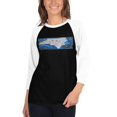 3/4 sleeve raglan shirt