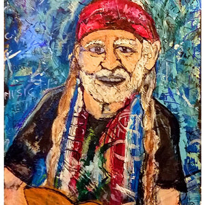 willie Nelson print 17x11 poly bagged