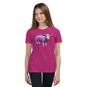 purple sheep Youth Short Sleeve T-Shirt
